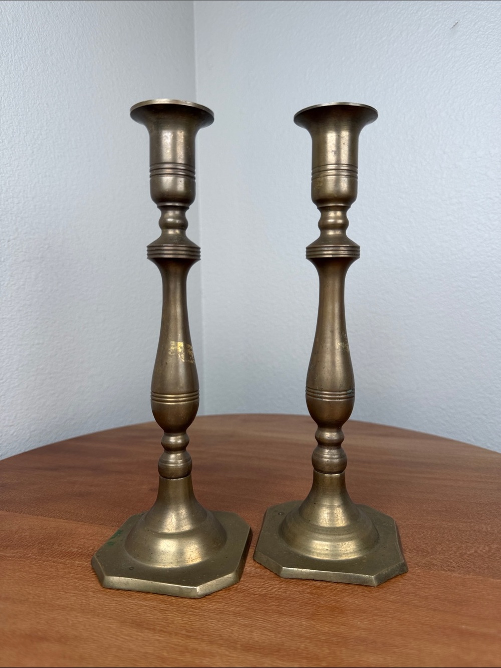 Brass Candle Stick Holders Decorative Farmhouse Cottagecore